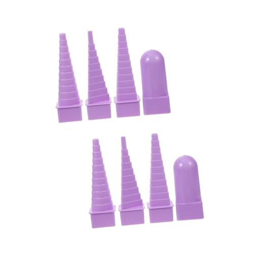 SHINEOFI 2 Sätze Diy-quilling-tool Papierquilling-werkzeug Diy Papierquilling-turm Dünn Farbig Für Papier-quilling-zeichenturm Quilling-gerät Aus Papier Plastik Violett 4 Stück * 2 von SHINEOFI