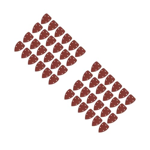 SHINEOFI 2 Sätze Dreieckiges Sandpapier Mit Löchern Schleifen Streugut Tragbares Schleifpapier Zum Beflocken Puffing Schleifpapier Strömen Dreieckiges Schleifpapier Mit Löchern 40 Stück * 2 von SHINEOFI