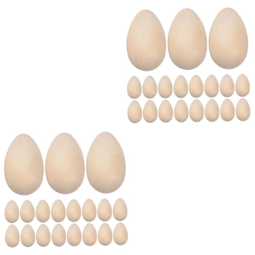 SHINEOFI 2 Sätze Eierimitationen Aus Holz Easter Egg Decoration Holzdeko Ostern Holzperlen Ostern Diy Bemalbare Eier Realistisch Holzeier Eierdekorationen Für Den Desktop Beige 30 Stück * 2 SHINEOFI 2 Sätze Eierimitationen Aus Holz Easter Egg Decoration Holzdeko Ostern Holzperlen Ostern Diy Bemalbare Eier Realistisch Holzeier Eierdekorationen Für Den Desktop Beige 30 Stück * 2 von SHINEOFI