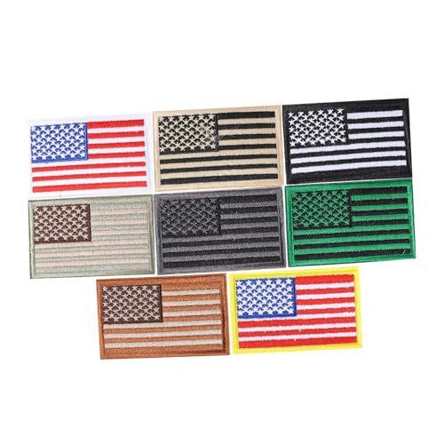 SHINEOFI 2 Sätze Flagge Patch Flecken Benutzerdefinierter Patch Uns Bestickt Stich Für Aufkleber Wäschdekoration Kleidungsflicken Gestickte Amerikanische Flaggenaufnäher Stoff 8 Stück * 2 SHINEOFI 2 Sätze Flagge Patch Flecken Benutzerdefinierter Patch Uns Bestickt Stich Für Aufkleber Wäschdekoration Kleidungsflicken Gestickte Amerikanische Flaggenaufnäher Stoff 8 Stück * 2 von SHINEOFI