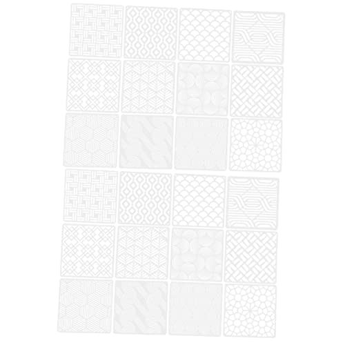 SHINEOFI 2 Sätze Geometrische Malerei Schablonen Teiliges Für Wandgestaltung Wiederverwendbare Vorlagen Für Diy Dekoration Für Erwachsene Und Stoffmalerei 12 Stück * 2 von SHINEOFI