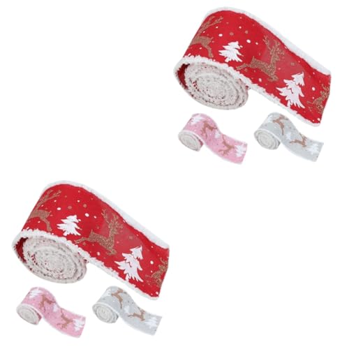 SHINEOFI 2 Sätze Geschenkband Verschiedene Weihnachtsbänder Oh Feiertagsdekoration Dekoratives Beflocktes Samtband Geschenkverpackung Basteln Weihnachtsbänder Mit Draht 3 Rollen * 2 SHINEOFI 2 Sätze Geschenkband Verschiedene Weihnachtsbänder Oh Feiertagsdekoration Dekoratives Beflocktes Samtband Geschenkverpackung Basteln Weihnachtsbänder Mit Draht 3 Rollen * 2 von SHINEOFI