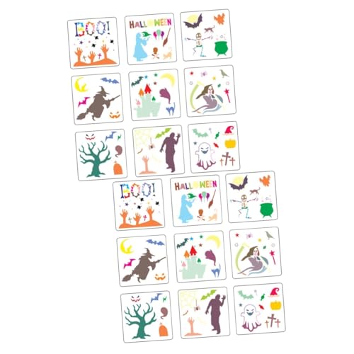 SHINEOFI 2 Sätze Halloween-zeichnungsvorlage Kürbis-schablone Gruselig Groß Und Halloween Schablonen Halloween Vorlagen Malschablonen Hohle Zeichnungsvorlage Das Haustier Weiß 9 Stück * 2 SHINEOFI 2 Sätze Halloween-zeichnungsvorlage Kürbis-schablone Gruselig Groß Und Halloween Schablonen Halloween Vorlagen Malschablonen Hohle Zeichnungsvorlage Das Haustier Weiß 9 Stück * 2 von SHINEOFI