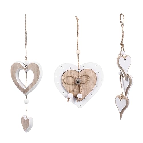 SHINEOFI 2 Sätze Herzanhänger Aus Holz Für Dekorationen Ästhetisch Drinnen Wand Weihnachtsdeko Dekoration Weihnachten Weihnatsdeko Holzherzformen Zum Basteln Herz Holzspäne 3 Stücke * 2 SHINEOFI 2 Sätze Herzanhänger Aus Holz Für Dekorationen Ästhetisch Drinnen Wand Weihnachtsdeko Dekoration Weihnachten Weihnatsdeko Holzherzformen Zum Basteln Herz Holzspäne 3 Stücke * 2 von SHINEOFI