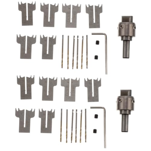 SHINEOFI 2 Sätze Holzringmacher Teiliges Bohrer für Präzise Holzringherstellung für Holz und Perfektes Werkzeug für DIY Projekte von SHINEOFI