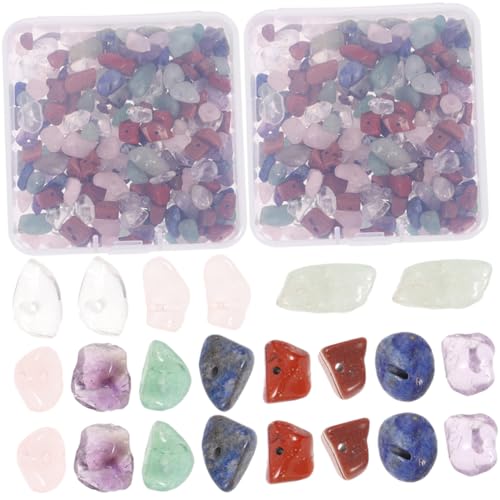 SHINEOFI 2 Sätze Irreguläre Perlen für DIY Schmuckherstellung Natürliche Stein Spacer Beads Handwerkliche Bastelperlen für Armbänder und Kreative Projekte SHINEOFI 2 Sätze Irreguläre Perlen für DIY Schmuckherstellung Natürliche Stein Spacer Beads Handwerkliche Bastelperlen für Armbänder und Kreative Projekte von SHINEOFI
