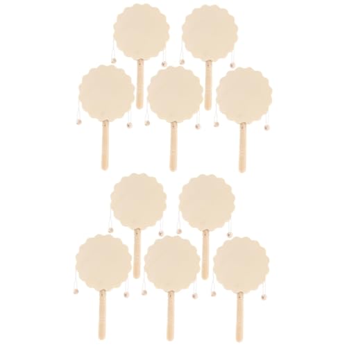 SHINEOFI 2 Sätze Kindermusikspielzeug Musikinstrumente Holzspielsachen Pädagogisches Bastelspielzeug Rasseltrommel Pellettrommel Aus Holz DIY-Trommel Hölzern 5 Stücke * 2 SHINEOFI 2 Sätze Kindermusikspielzeug Musikinstrumente Holzspielsachen Pädagogisches Bastelspielzeug Rasseltrommel Pellettrommel Aus Holz DIY-Trommel Hölzern 5 Stücke * 2 von SHINEOFI