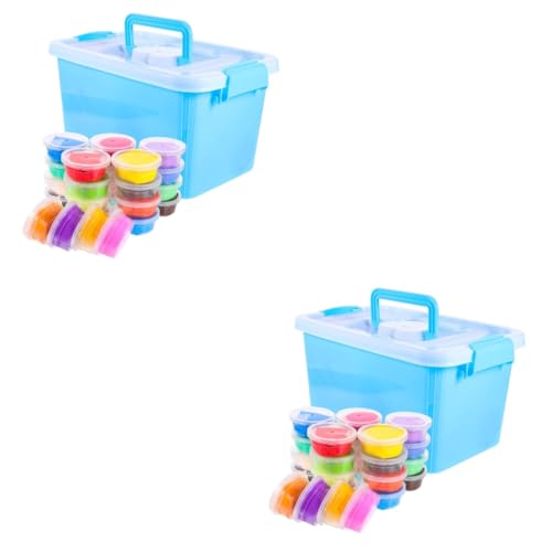 SHINEOFI 2 Sätze Kinderton Bausatz Bausätze Polymer plastilin für easy putz air-dry clay air dry clay air drying clay Modelliermasse luftgetrocknet helle farbe lufttrockner ton von SHINEOFI