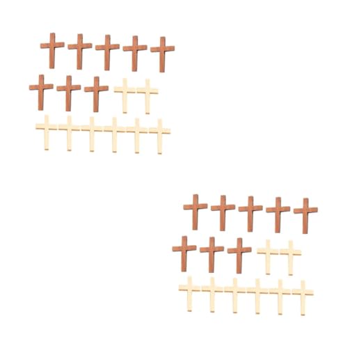 SHINEOFI 2 Sätze Kreuzen Ornamente Kleine Kreuze Zum Basteln Für Kreuzdekor Personalisiert Väter Religiös Kreuze Wanddekoration Kreuz Wanddekoration Sicht Mini-kreuze Holz 20 Stück * 2 SHINEOFI 2 Sätze Kreuzen Ornamente Kleine Kreuze Zum Basteln Für Kreuzdekor Personalisiert Väter Religiös Kreuze Wanddekoration Kreuz Wanddekoration Sicht Mini-kreuze Holz 20 Stück * 2 von SHINEOFI