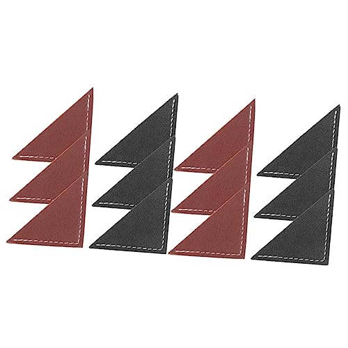 SHINEOFI 2 Sätze Lesezeichen Aus Leder Lesezeichen-ecke Ecke Der Lesezeichenseite Ecke Seite Eckbuchmarker Buchecke Lesezeichen Geformt Lesezeichen Für Studenten Buchmarken 6 Stück * 2 von SHINEOFI