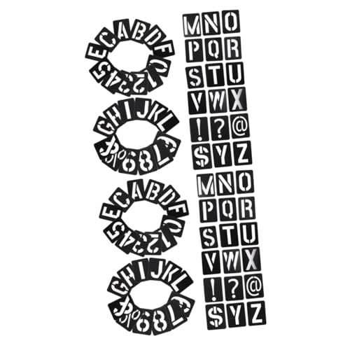 SHINEOFI 2 Sätze Lineal für Briefvorlagen schablonen für wandbemalung schriftschablone Schablonen-Set Nummer Schablone Briefe Zahlen-Wand- Schablonen für die Holzverbrennung pp Black SHINEOFI 2 Sätze Lineal für Briefvorlagen schablonen für wandbemalung schriftschablone Schablonen-Set Nummer Schablone Briefe Zahlen-Wand- Schablonen für die Holzverbrennung pp Black von SHINEOFI