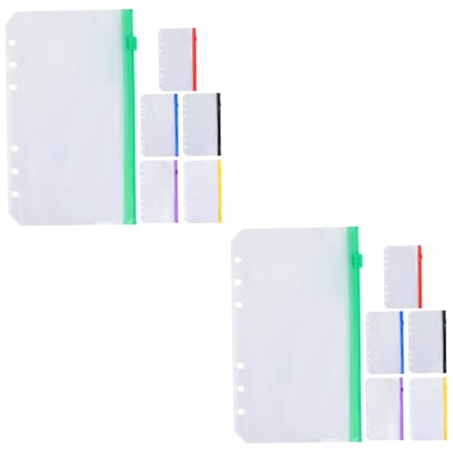 SHINEOFI 2 Sätze Loseblattbuch Notizbuch Ordner Mit Löchern Notizbücher Stationäre Lieferungen Binder Notebook Reißverschlusstaschen Ordnertaschen 6-loch-mappentaschen Pvc 6 Stück * 2 SHINEOFI 2 Sätze Loseblattbuch Notizbuch Ordner Mit Löchern Notizbücher Stationäre Lieferungen Binder Notebook Reißverschlusstaschen Ordnertaschen 6-loch-mappentaschen Pvc 6 Stück * 2 von SHINEOFI