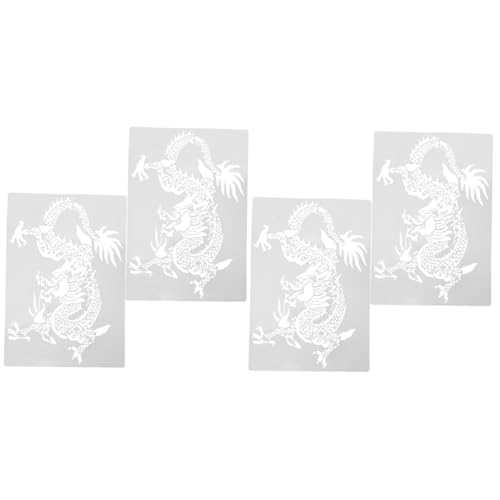 SHINEOFI 2 Sätze Malvorlage Malen Schablonen Zum Basteln Wiederverwendbar Malerei Groß Für Wände Wandkunst Schablonen Diy Schablonen Kleine Wandschablone Bodenschablone Pp Weiß 2 Stücke * 2 von SHINEOFI