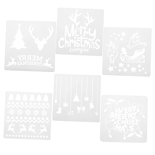 SHINEOFI 2 Sätze Malvorlage Weihnachtsdeko Weihnachtsbasteln Frohe Weihnachten Schablonen Weihnachtszeichnungsvorlage Diy -fotodekoration Weihnachtszeichnungsschablone Weiß 12 Stücke * 2 SHINEOFI 2 Sätze Malvorlage Weihnachtsdeko Weihnachtsbasteln Frohe Weihnachten Schablonen Weihnachtszeichnungsvorlage Diy -fotodekoration Weihnachtszeichnungsschablone Weiß 12 Stücke * 2 von SHINEOFI