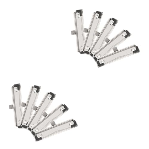 SHINEOFI 2 Sätze Mappe Zwischenablage-ordner Clips Klemmbretter Datei-organizer-clip Aluminium Klare Zwischenablagen Bulletin-board-ordner Klemmbrett-clip Silver Metall 5 Stück * 2 SHINEOFI 2 Sätze Mappe Zwischenablage-ordner Clips Klemmbretter Datei-organizer-clip Aluminium Klare Zwischenablagen Bulletin-board-ordner Klemmbrett-clip Silver Metall 5 Stück * 2 von SHINEOFI