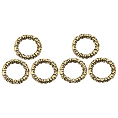 SHINEOFI 2 Sätze Metallschlaufe Armband Zubehör Anhängerzubehör Kupferringe Vintage Schlüsselanhänger Schmuckherstellung Schmuck Machen Offene Schleife Runde Schlüsselanhänger 3 Stück * 2 SHINEOFI 2 Sätze Metallschlaufe Armband Zubehör Anhängerzubehör Kupferringe Vintage Schlüsselanhänger Schmuckherstellung Schmuck Machen Offene Schleife Runde Schlüsselanhänger 3 Stück * 2 von SHINEOFI