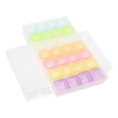 SHINEOFI 2 Sätze Nageldesign Aufbewahrungsbox mit Fächern Halbtransparent Langlebig und Kompakt Nagelkunst Organizer für Maniküre Zubehör für Professionelle und Private Nutzung SHINEOFI 2 Sätze Nageldesign Aufbewahrungsbox mit Fächern Halbtransparent Langlebig und Kompakt Nagelkunst Organizer für Maniküre Zubehör für Professionelle und Private Nutzung von SHINEOFI