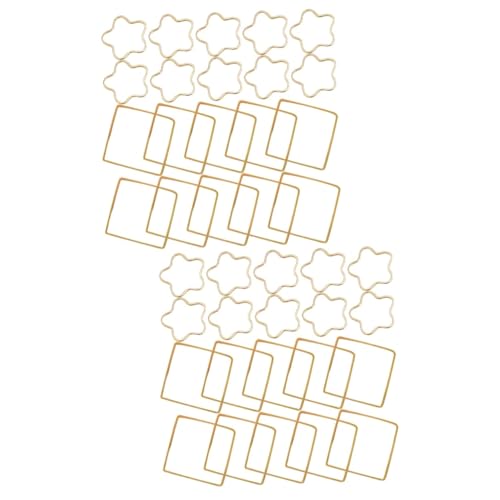 SHINEOFI 2 Sätze Ohrringe-ornamente Anhänger Für Die Schmuckherstellung Kunsthandwerk Perlen Für Schmuckhersteller Silber Schlüssel Niedliche Reize Bastelzauber Metall Golden 20 Stück * 2 von SHINEOFI
