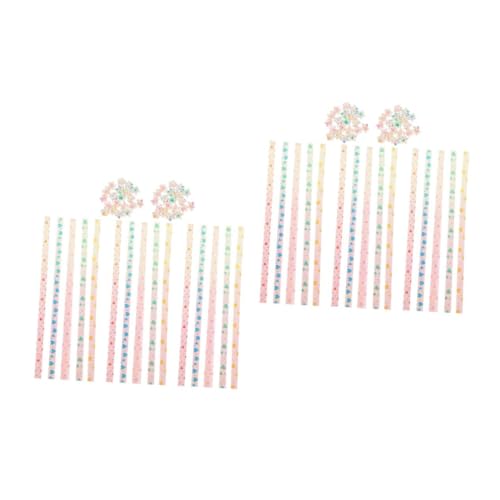 SHINEOFI 2 Sätze Origami-stern Kunst Dekorativ Pastell Hängend Dekorationen Produkt Bunter Stern Groß Weihnachten Herstellung Sterne Schüttgut Streifen Farbig Papier 400 Stück * 2 von SHINEOFI