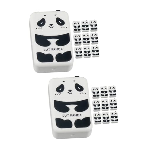 SHINEOFI 2 Sätze Panda Radierer Kreative Multifunktions Radiergummis Für Schreibwaren 10 Stück * 2 von SHINEOFI