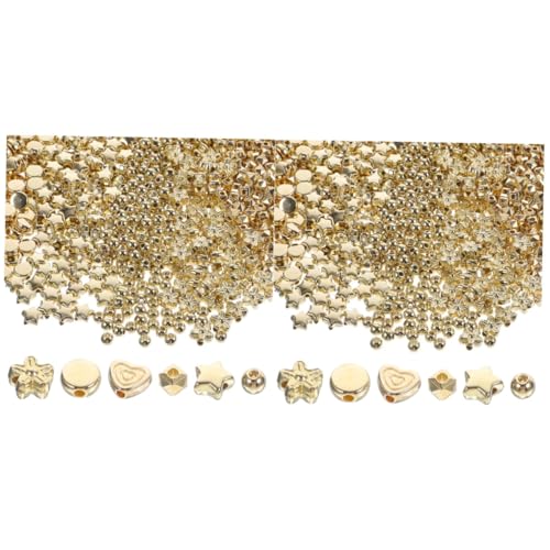 SHINEOFI 2 Sätze Perlen Zum Basteln Perlen Für Die Herstellung Von Armbändern Bausatz Kunststoffperlen Bracelet Beads Diy Bastelperlen Schmuck Abstandsperlen Plastik Golden 1200 Stück * 2 SHINEOFI 2 Sätze Perlen Zum Basteln Perlen Für Die Herstellung Von Armbändern Bausatz Kunststoffperlen Bracelet Beads Diy Bastelperlen Schmuck Abstandsperlen Plastik Golden 1200 Stück * 2 von SHINEOFI