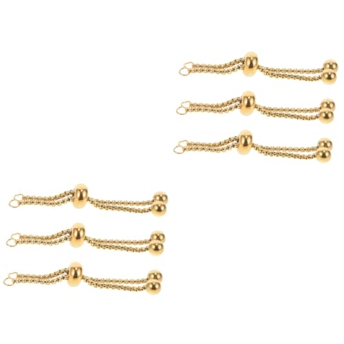 SHINEOFI 2 Sätze Perlmutt-push-pull-armband Kette Perlen Für Schmuckhersteller Schlüssel Verlängerung Einstellbar Lieferungen Armbandschieber Rostfreier Stahl Golden 3 Stücke * 2 SHINEOFI 2 Sätze Perlmutt-push-pull-armband Kette Perlen Für Schmuckhersteller Schlüssel Verlängerung Einstellbar Lieferungen Armbandschieber Rostfreier Stahl Golden 3 Stücke * 2 von SHINEOFI