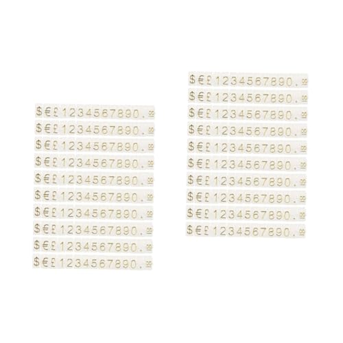 SHINEOFI 2 Sätze Preisschild Preisanzeige Zeichen Steht Preiswürfel Für Schmuck Shows Klein Einzelhandelspreisblöcke Goldenes Etikett Preisnummernblock Zeigen Stand Plastik 10 Saiten * 2 SHINEOFI 2 Sätze Preisschild Preisanzeige Zeichen Steht Preiswürfel Für Schmuck Shows Klein Einzelhandelspreisblöcke Goldenes Etikett Preisnummernblock Zeigen Stand Plastik 10 Saiten * 2 von SHINEOFI