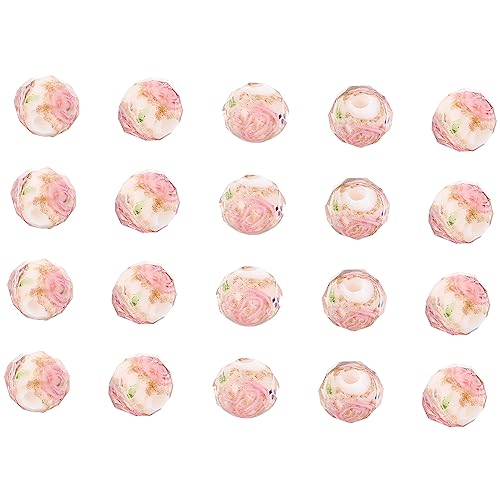 SHINEOFI 2 Sätze Radperlen Aus Glas Handwerkskügelchen Schmuck Blumenhalskette Perlen Masse Unikal Glasperlen Lose Perlen Basteln Perlen Für Die Herstellung Von Armbändern 20 Stück * 2 SHINEOFI 2 Sätze Radperlen Aus Glas Handwerkskügelchen Schmuck Blumenhalskette Perlen Masse Unikal Glasperlen Lose Perlen Basteln Perlen Für Die Herstellung Von Armbändern 20 Stück * 2 von SHINEOFI