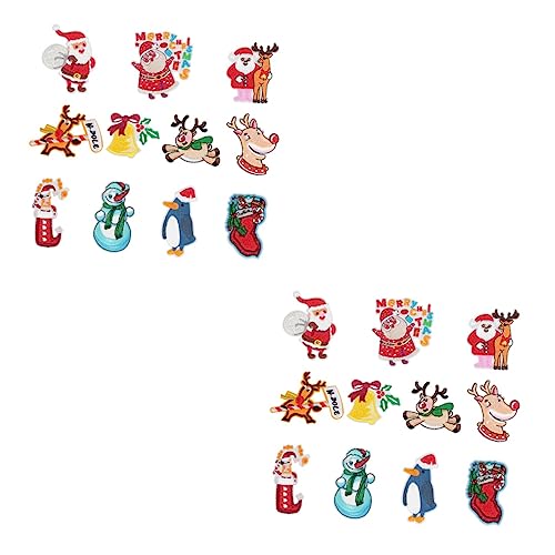 SHINEOFI 2 Sätze Santa-patches Weihnachten Applikationen Zum Aufnähen Flicken Aufnähen Jackenflicken Party Sticker Weihnachten Aufkleber Weihnachten Weihnachtspatch Stick Patch 11 Stück * 2 SHINEOFI 2 Sätze Santa-patches Weihnachten Applikationen Zum Aufnähen Flicken Aufnähen Jackenflicken Party Sticker Weihnachten Aufkleber Weihnachten Weihnachtspatch Stick Patch 11 Stück * 2 von SHINEOFI