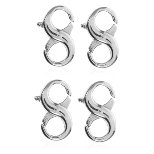 SHINEOFI 2 Sätze Schmuck Verbindungsschnalle Silberkette Kette Karabinerverschluss Kettenverlängerung Magnetverschlüsse Für Halsketten Halskette Silber Hummerschere Stahl 2 Stücke * 2 SHINEOFI 2 Sätze Schmuck Verbindungsschnalle Silberkette Kette Karabinerverschluss Kettenverlängerung Magnetverschlüsse Für Halsketten Halskette Silber Hummerschere Stahl 2 Stücke * 2 von SHINEOFI