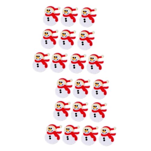 SHINEOFI 2 Sätze Schneemann-patches Weihnachtsbasteln Weihnachtsmotiv Weihnachtsdekoration Schneemann Pailletten-weihnachtsflecken Bügeleisen Aufkleber Kleidungsstück Patches 10 Stück * 2 von SHINEOFI
