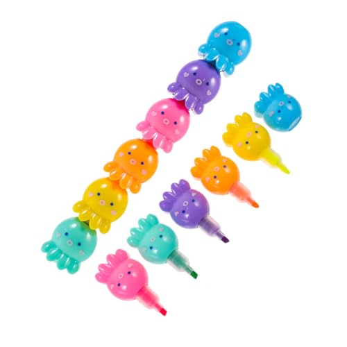 SHINEOFI 2 Sätze Stapelbare Mini Octopus-highlighter Bunte Fluoreszierende Marker Stifte Kreative DIY Malen Schreiben für Schule Büro SHINEOFI 2 Sätze Stapelbare Mini Octopus-highlighter Bunte Fluoreszierende Marker Stifte Kreative DIY Malen Schreiben für Schule Büro von SHINEOFI