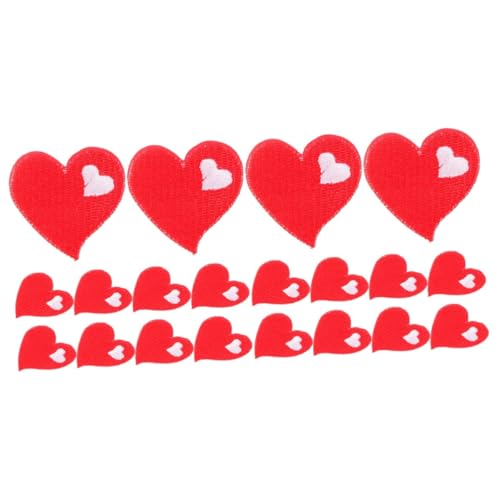SHINEOFI 2 Sätze Sticken Stickerpappier Beschläge Rucksacks Verkleidung Aufnäher Für Kleidung Flicken Für Kleidung Hutflecken Herzen Patches Nähen Taschenaufnäher Stoff Rot 10 Stück * 2 SHINEOFI 2 Sätze Sticken Stickerpappier Beschläge Rucksacks Verkleidung Aufnäher Für Kleidung Flicken Für Kleidung Hutflecken Herzen Patches Nähen Taschenaufnäher Stoff Rot 10 Stück * 2 von SHINEOFI