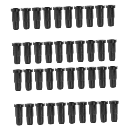 SHINEOFI 2 Sätze Stuhlbezug Stuhlrad Stopper Fall Stuhlbeinschoner Aus Filz Ärmel Abdeckung Radschutzhülle Beleg Bodenschutz Für Möbelbeine Büro Rollen Stuhlräder Plastik Black 20 Stück * 2 von SHINEOFI
