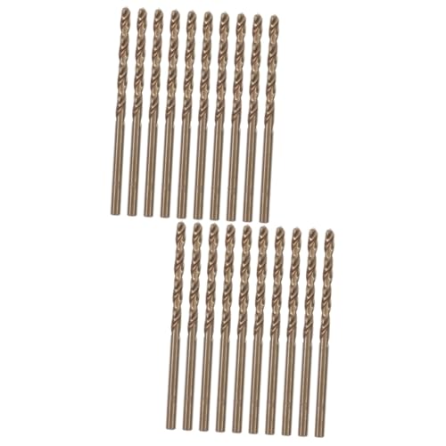 SHINEOFI 2 Sätze Teiliges Bohrer Hochgeschwindigkeitsstahl Twist Bohrer Für Metall Für Gusseisen Und Gehärtetes Metall Für Heimwerker Und Bauprojekte 10 Stück * 2 von SHINEOFI