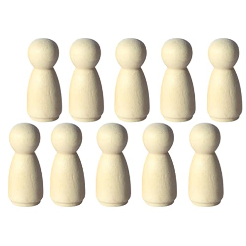 SHINEOFI 2 Sätze Teiliges Diy Holzpuppen Dekorative Figuren Für Mikrolandschaften Garten Und Wohnaccessoires Hochwertigem Holz 12 Stücke * 2 von SHINEOFI