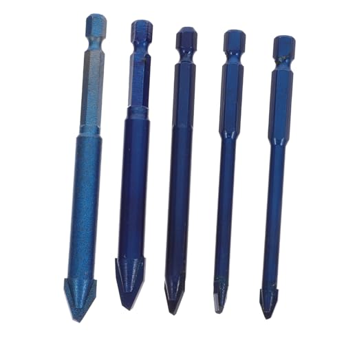 SHINEOFI 2 Sätze Teiliges Exzenterbohrer Hochpräzise Bohrer Für Keramikfliesen Und Robuste Metallbohrer Mit Einzigartigem Kopfdesign Für Stabilität Und Genauigkeit Für 5 Stück * 2 SHINEOFI 2 Sätze Teiliges Exzenterbohrer Hochpräzise Bohrer Für Keramikfliesen Und Robuste Metallbohrer Mit Einzigartigem Kopfdesign Für Stabilität Und Genauigkeit Für 5 Stück * 2 von SHINEOFI