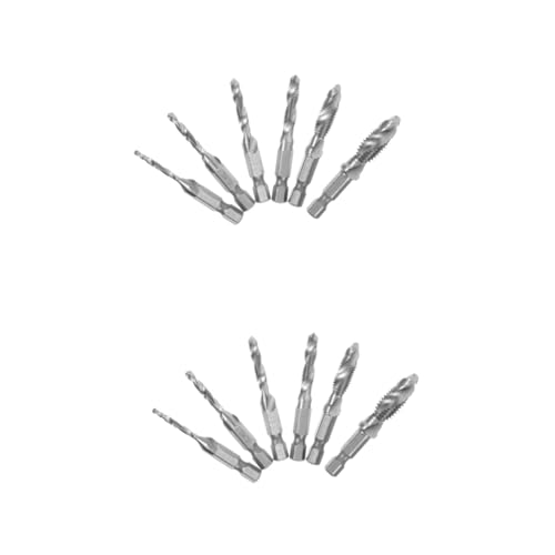 SHINEOFI 2 Sätze Teiliges Spiralbohrer und Gewindeschneider Multifunktionale Bohr und Gewindewerkzeuge für Präzises Bohren Gewindeschneiden und Abkanten für Verschiedene Materialien und SHINEOFI 2 Sätze Teiliges Spiralbohrer und Gewindeschneider Multifunktionale Bohr und Gewindewerkzeuge für Präzises Bohren Gewindeschneiden und Abkanten für Verschiedene Materialien und von SHINEOFI