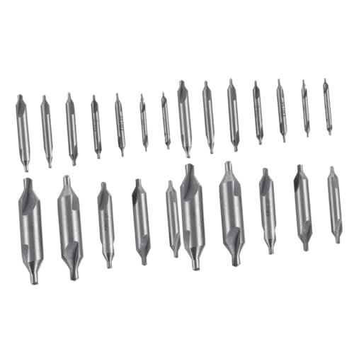 SHINEOFI 2 Sätze Teiliges Zentrierbohrer Hochgeschwindigkeitsstahl Für Präzise Bohrungen Für Drehmaschinen Und Präzise Positionierung 12 Stück * 2 von SHINEOFI