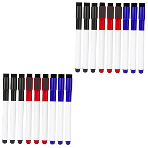 SHINEOFI 2 Sätze Trocken Abwischbarer Stift Whiteboard Groß Planke Weißer Markierungsstift Dünn Markierungen Klein Radiergummi Trockenlöschmarker Mit Feiner Spitze Plastik 9 Stücke * 2 SHINEOFI 2 Sätze Trocken Abwischbarer Stift Whiteboard Groß Planke Weißer Markierungsstift Dünn Markierungen Klein Radiergummi Trockenlöschmarker Mit Feiner Spitze Plastik 9 Stücke * 2 von SHINEOFI