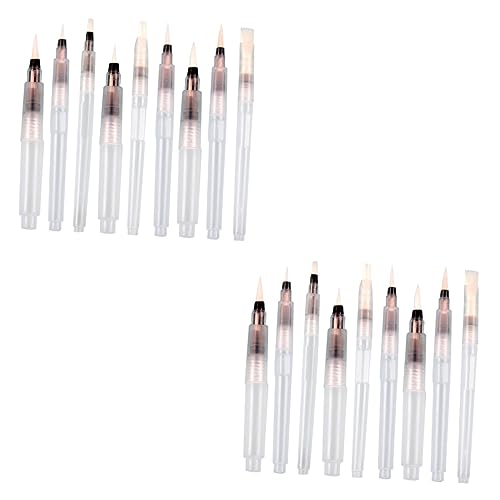 SHINEOFI 2 Sätze Wasserfarben-pinselstifte Farbstifte Löslich Filzstifte Aquarellstift Brunnen Malerei Kunst Malutensilien Erwachsene Malset Wasserfarbenstifte Farbig 9 Stück * 2 von SHINEOFI