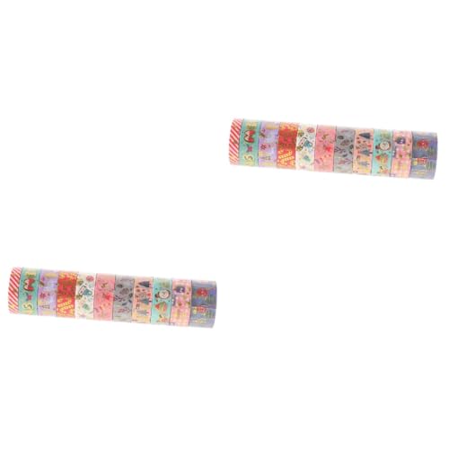 SHINEOFI 2 Sätze Weihnachtsband Weihnachtsdekorationen Klebeband Für Scrapbooking Dekoratives Klebeband Weihnachten Farbig Thematisiert Weihnachtsbänder Japanisches Papier 11 Rollen * 2 von SHINEOFI