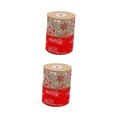 SHINEOFI 2 Sätze Weihnachtsdekorationsband Schleife Schneeflockenband Weihnachtsbaumbänder Basteln Dekorationen Ribbon Bandfeile Weihnachtadeko Weihnachtsband Paketband Polyester 2rollen*2 SHINEOFI 2 Sätze Weihnachtsdekorationsband Schleife Schneeflockenband Weihnachtsbaumbänder Basteln Dekorationen Ribbon Bandfeile Weihnachtadeko Weihnachtsband Paketband Polyester 2rollen*2 von SHINEOFI