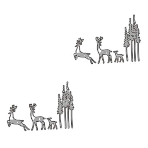 SHINEOFI 2 Sätze Weihnachtsmetall-stanzteile Weihnachtsbaum Baumstanzungen Schneidwerkzeug Weihnachtsmotiv Stanzformen Für Den Weihnachtsmann Stanzformen Aus Metall Eisen 2 Stücke * 2 von SHINEOFI