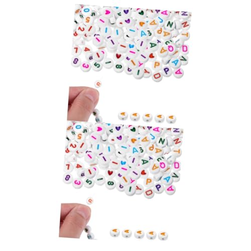 SHINEOFI 2 Sätze Zahlenperlen Armband Buchstabenperlen Wort Farbig Groß Lose Bunt Farbwechsel Der Perlen Briefe Herstellung Schmuck Perlen Für Armbänder Acryl 300 Stück * 2 SHINEOFI 2 Sätze Zahlenperlen Armband Buchstabenperlen Wort Farbig Groß Lose Bunt Farbwechsel Der Perlen Briefe Herstellung Schmuck Perlen Für Armbänder Acryl 300 Stück * 2 von SHINEOFI