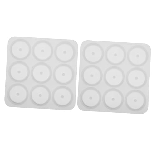 SHINEOFI 2 Silikonformen In Kugelform Mit Löchern Zum Aufhängen Rund Aus Kunstharz Und Epoxidharz Für 3D Perlen Schmuck Polymerton Seife Cabochon Edelstein DIY Bastelprojekte von SHINEOFI