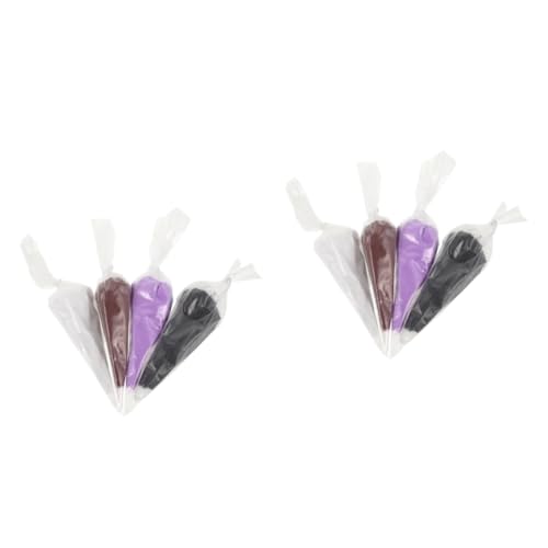SHINEOFI 2 Stück 4 Handgefertigte Handyhüllen Dekoration Cremefarbener Kleber Ton Kleine Partytüten Dekoration Handyhüllen Zubehör DIY Handyhüllen Anhänger Harz Ornament DIY von SHINEOFI