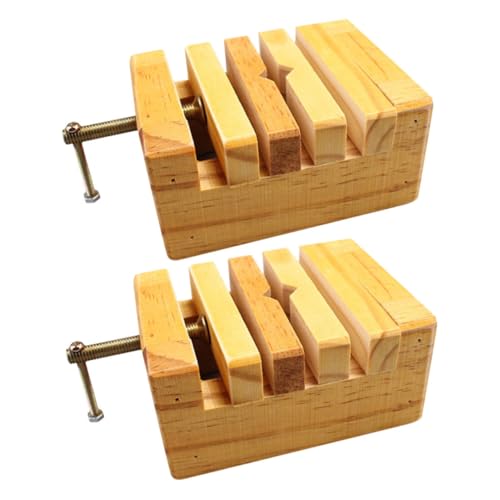 SHINEOFI 2 Stück Anpassbare Holzgravurvorrichtung für Siegel und Präzise für Kreative Arbeiten für Profis und Hobbyisten Beige von SHINEOFI