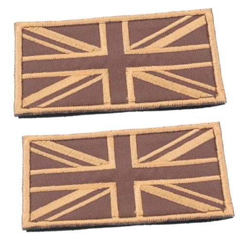 SHINEOFI 2 Stück Aufnäher Mit Britischer Flagge: Gestickte Britische Applikation Für Outdoor-abenteuer, Cosplay-kleidung, Westen, Rucksäcke, Jeans, Kleidung von SHINEOFI