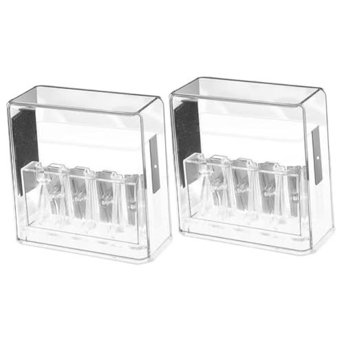 SHINEOFI 2 Stück Bleistiftspitzer Vierloch Kunst Spezial Bleistiftspitzer Bleistifthobel Maler Bleistiftspitzer Kann Kohlestifte Spitzen Weiß Einzeln LED Bleistift Klassenzimmer Metall von SHINEOFI